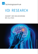 Cover der VDI Research Publikation Zukunft der Biologisierung des Alltags